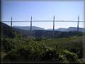 Panorama mostu od Millau - 2 snímky 