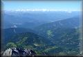 Panorama Alp od horní stanice lanovky