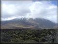 Vrchol El Tedie (3715 m) je stále v mracích 